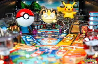 The official Pokémon pinball machine has an animatronic Pikachu and a Grasp Ball plunger